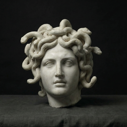 Escultura da Medusa, imagem oficial da Medusa Control