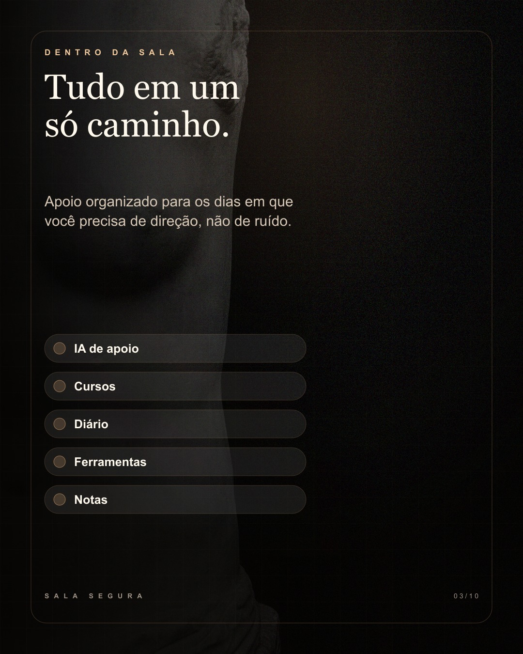 Arte da Sala Segura com recursos do ecossistema